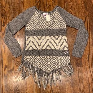 Justice NEW Tunic Sweater Girls Size 18